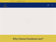 Tablet Screenshot of freudmanlaw.com